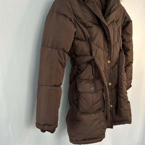 ❤️3/$30 Old Navy Dark Brown Coat - Picture 4 of 11
